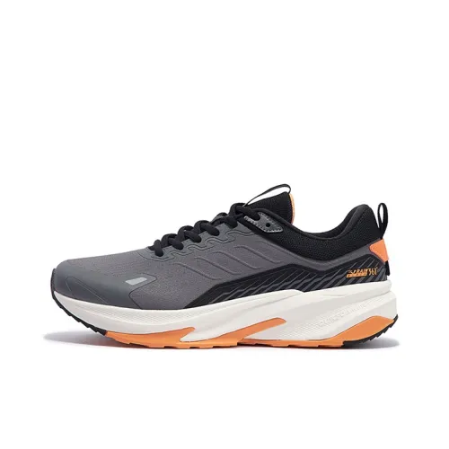 361° Rain Screen Running Shoes Men Low-Top Smoke Gray/Sweet Pie Orange