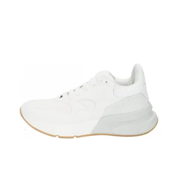 Alexander McQueen Sprint Runner Low Top Running Shoes Women's Milk White