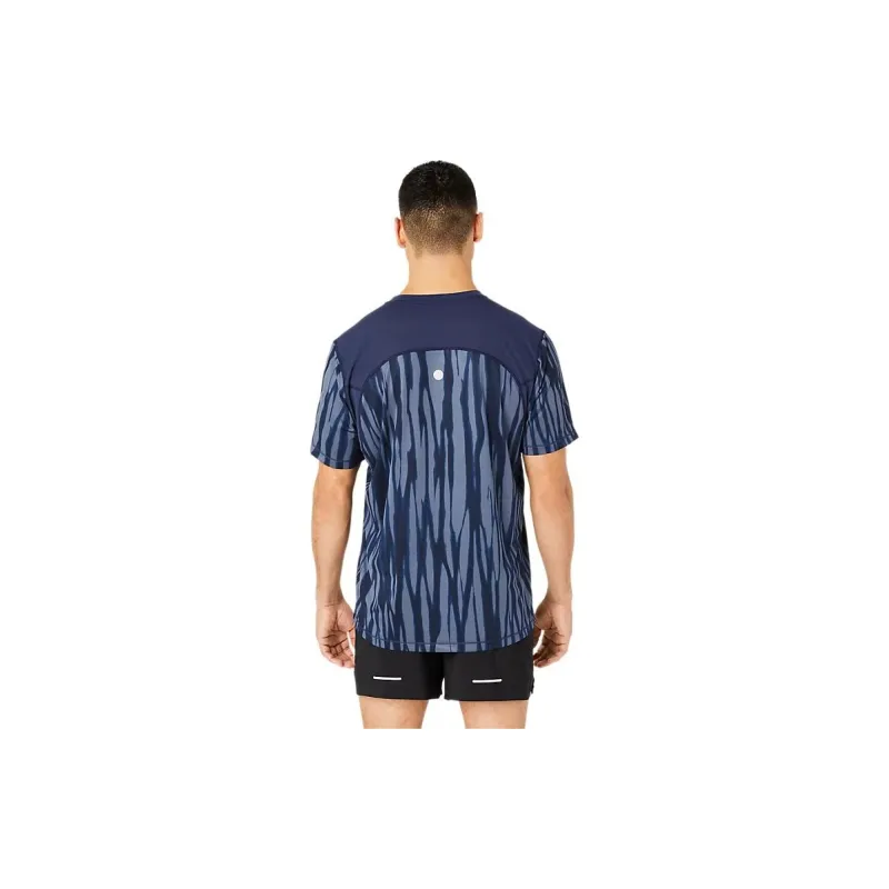 Asics ROAD Running T Shirt Men's Blue-1
