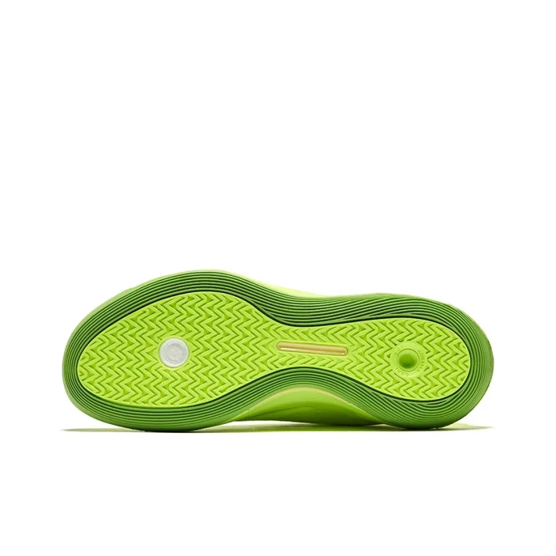 Erke Raid Shock Absorbers Rebound Low Top Basketball Shoes Men's Apple Green-4