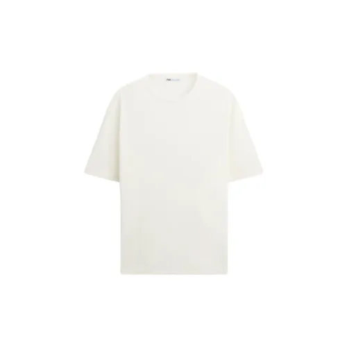 ZARA T-Shirts Men Frosted White