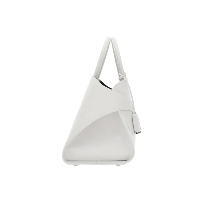 FERRAGAMO Calfskin Shoulder Bag, Crossbody Bag, Handbag Medium Size Women's Optical White-2