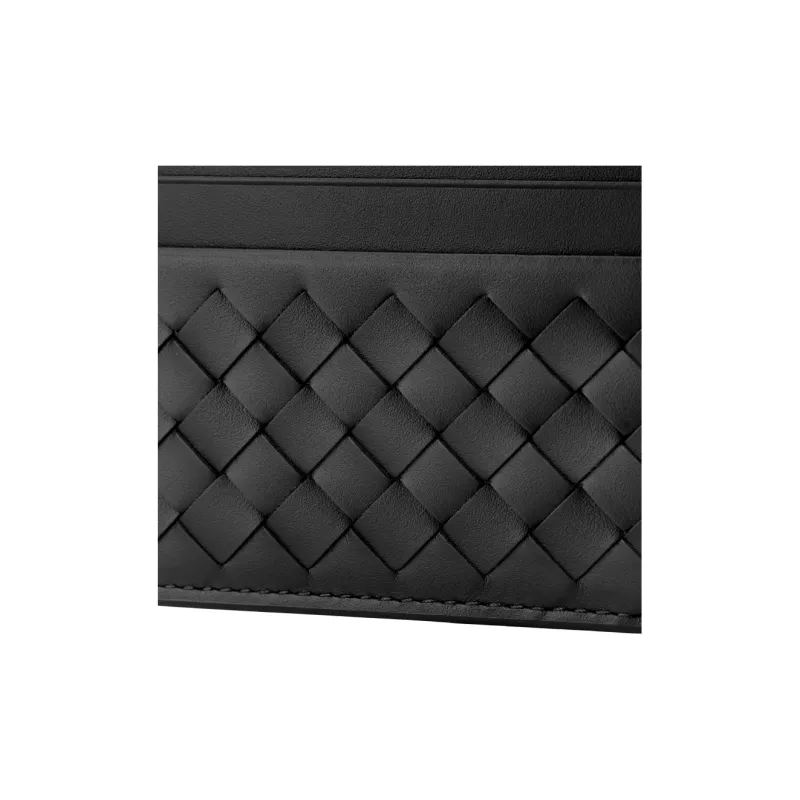 Bottega Veneta Intrecciato Card Case Black-8