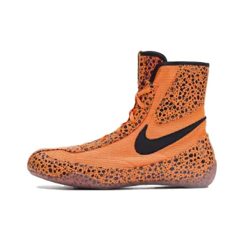 Nike Machomai 2 Anti Slip Wear Resistant High Top Training Shoes Unisex Orange