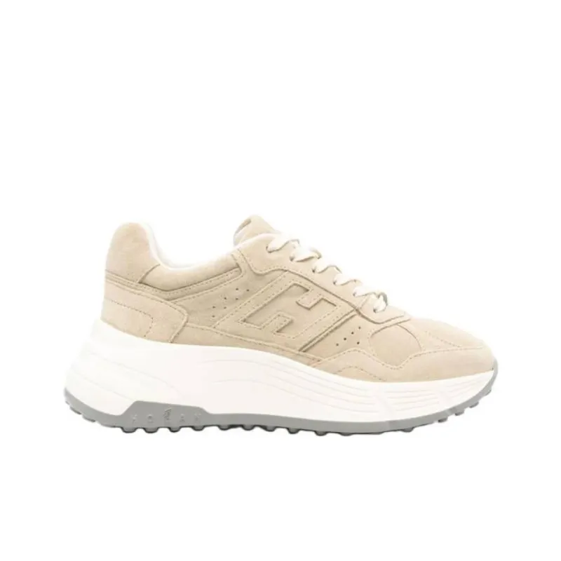 HOGAN H669 Low Top Casual Shoes Women's Beige-1