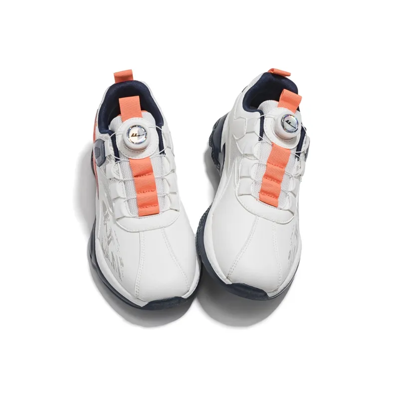 Warrior Low Top Basketball Shoes Men's White Orange-1