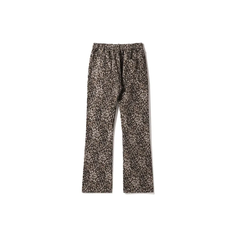 TESTUNG Jeans Unisex Leopard Print-1