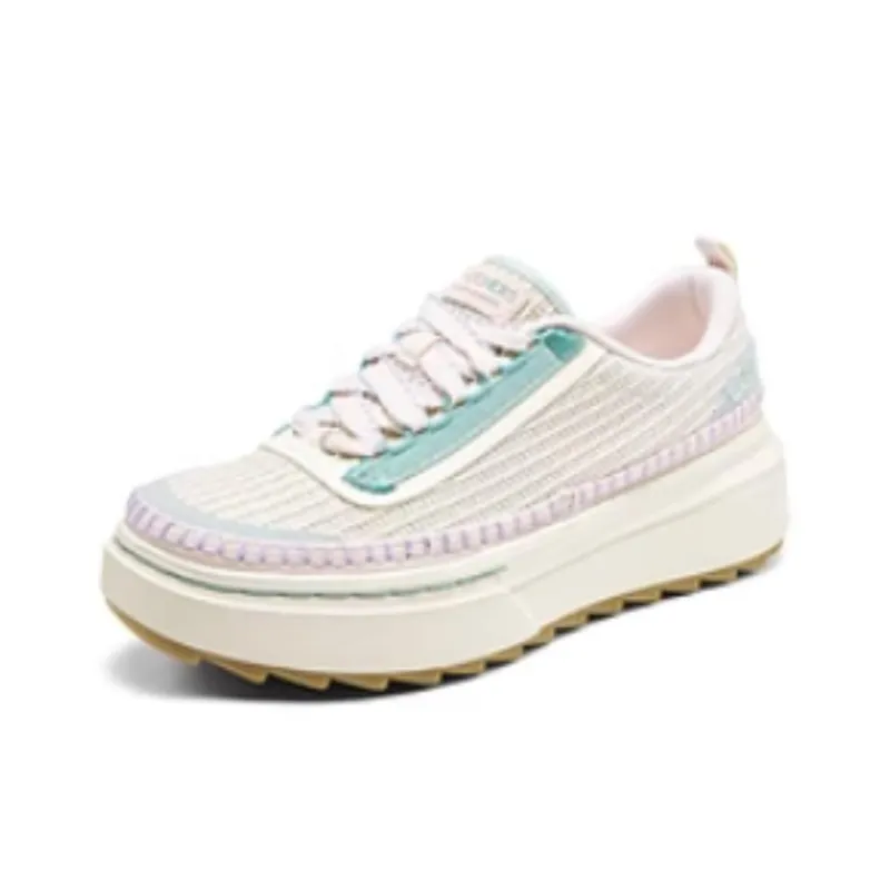 Skechers Court Classics Slip Resistant Low Top Skateboard Shoes Women's Beige-2