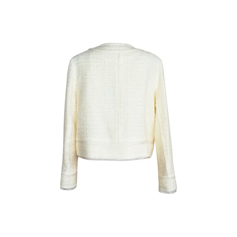 ROEYSHOUSE Jackets Coats Women's Ecru-1