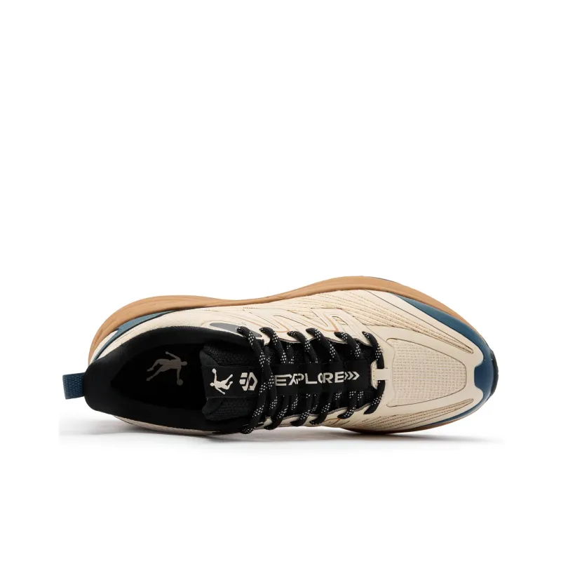 QIAODAN Running Shoes Men Low Top Birch Wood/Black-3