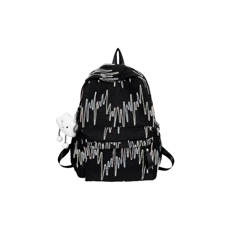 Huangmu Nylon Backpack Large Size Unisex Multicolor-0