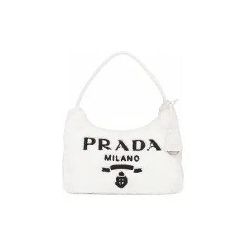 PRADA Re Edition Fabric Shoulder Bag Handbag Shoulder Bag Women's White