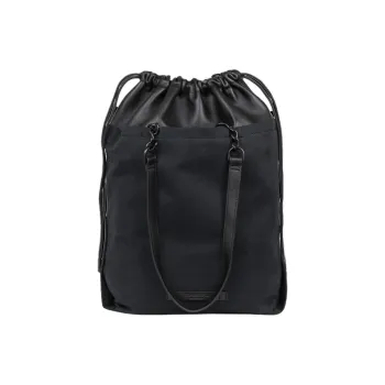 Timbuk2 Leather One Shoulder Handbags Unisex Pitch Black