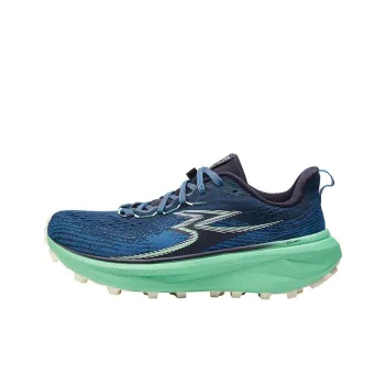 361° Cushioning Wear-Resistant Low-Top Trail Running Running Shoes Women's Distant Sea Blue Green Chartreuse