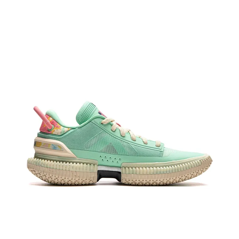 LiNing Anti Slip Wear Resistant Low Top Basketball Shoes Men's Cooling Green-1