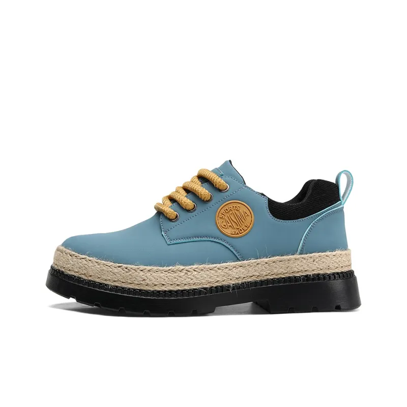 GAISIMA Casual Shoes Men Low Top Blue/Beige Yellow-0