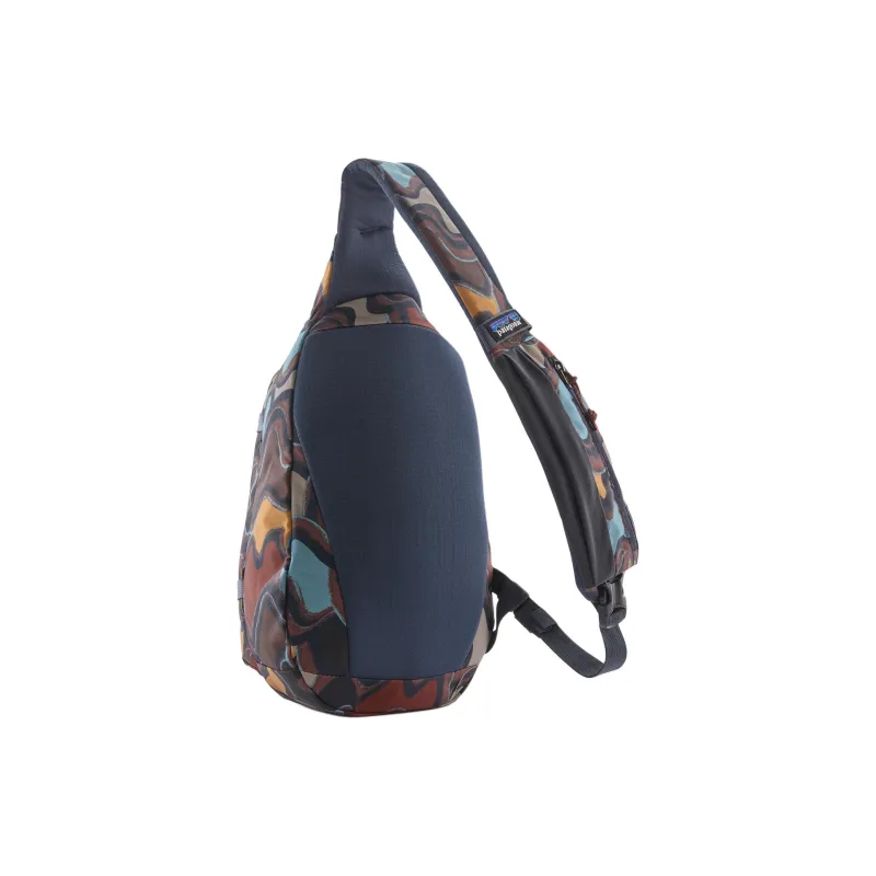 Patagonia Recycled Polyester Sling Bag, Crossbody Bag, Shoulder Bag Regular Unisex Red Leather Algae Fuchsia-1