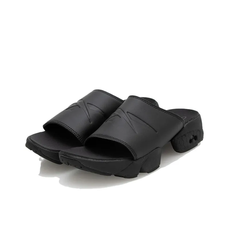 Reebok Fury Slide Slip Resistant Abrasion Resistant Slide Slippers Women's Black-2