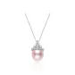 S925 Silver, Pink Waterdrop Pearl