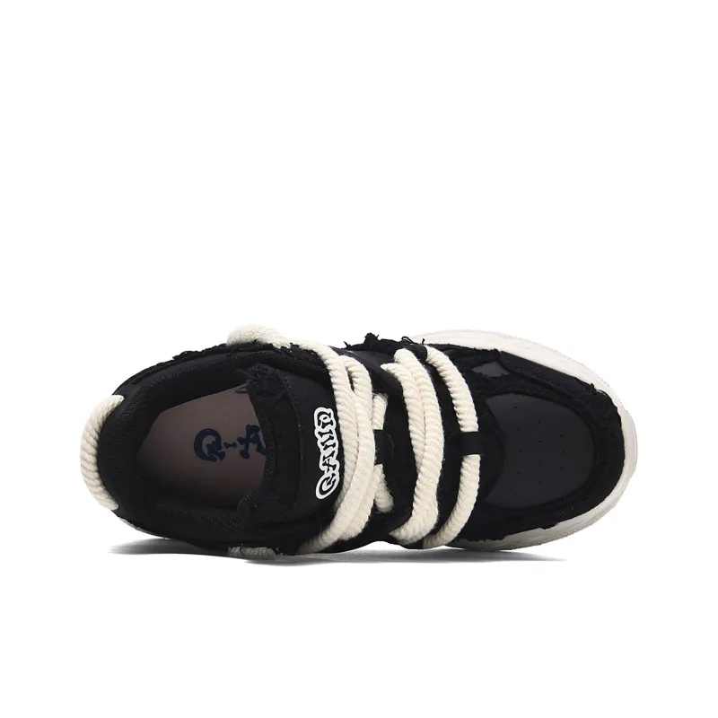 Q-AND Slip-Resistant Cushioning Wear-Resistant Low-Top Skateboard Shoes Unisex-17