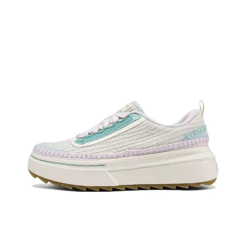 Skechers Court Classics Slip Resistant Low Top Skateboard Shoes Women's Beige-0