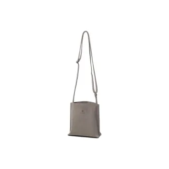Snow Peak Vegan Leather Shoulder Bag, Crossbody Bag Women's Gray