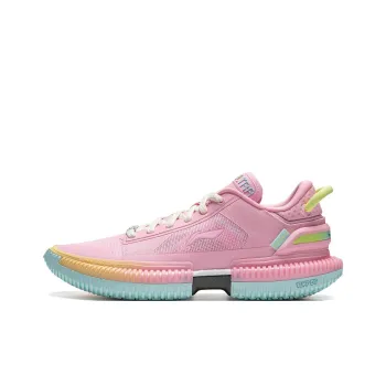 LiNing Slip Resistant Breathable Low Top Basketball Shoes Men's Phoenix Blossom Pink