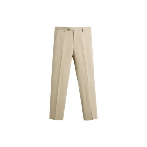 ZARA Suit Trousers Men Beige