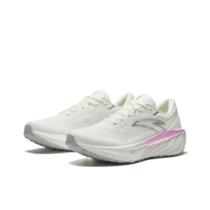 Anta Cloud Journey Anti Slip Wear Resistant Low Top Casual Running Shoes Women's White-1