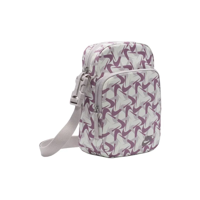Nike Heritage Polyester Shoulder Bag Crossbody Bag Women's Sailcloth & White Gold Purple & Gray Brown-1