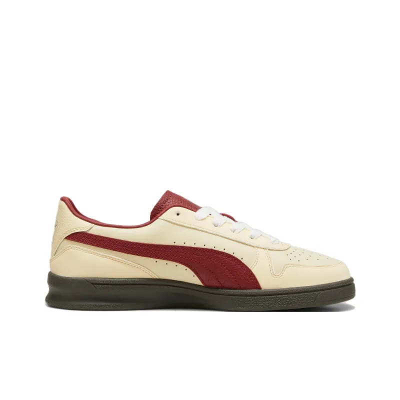 PUMA INDOOR Anti Slip Wear Resistant Low Top Training Shoes Men's Beige Red-1