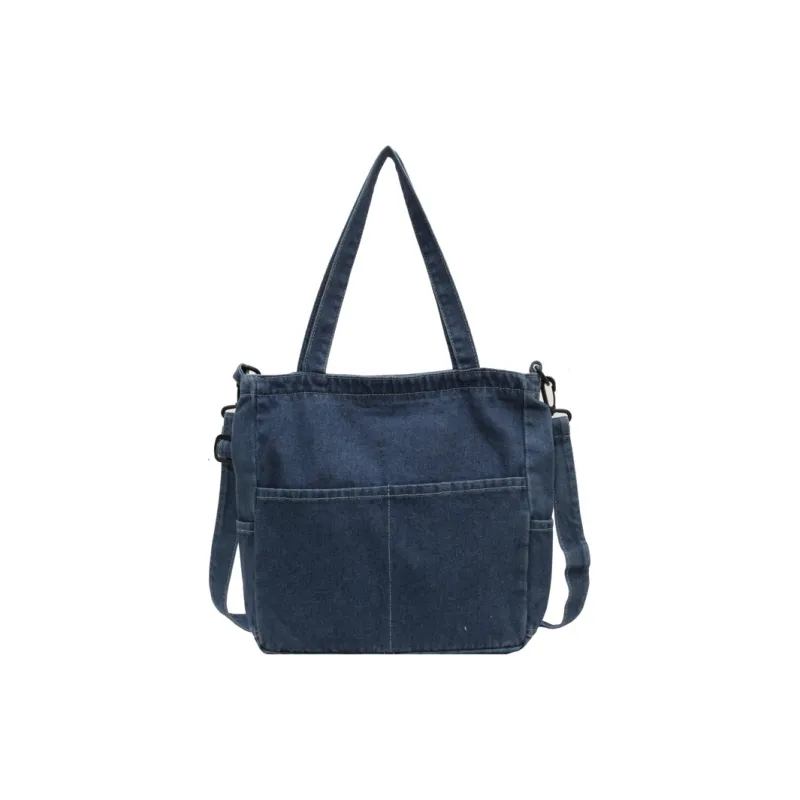 OUZIHUANG Denim Crossbody One Shoulder Handbag Women's Multicolor-0