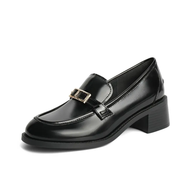 BELLE Loafers 4.5cm Women's Burgundy Black-1