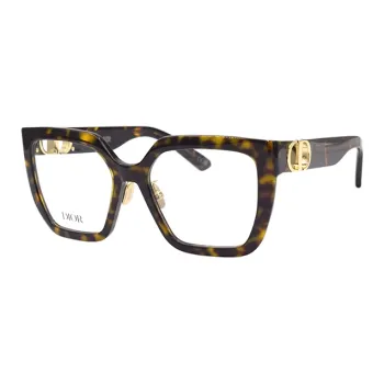 DIOR Square Eyeglass Frames Women's Tortoiseshell