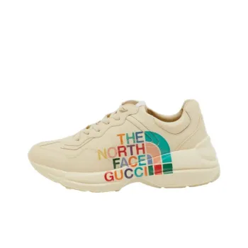 THE NORTH FACE x GUCCI Rhyton Low Top Sports Casual Shoes Women's White