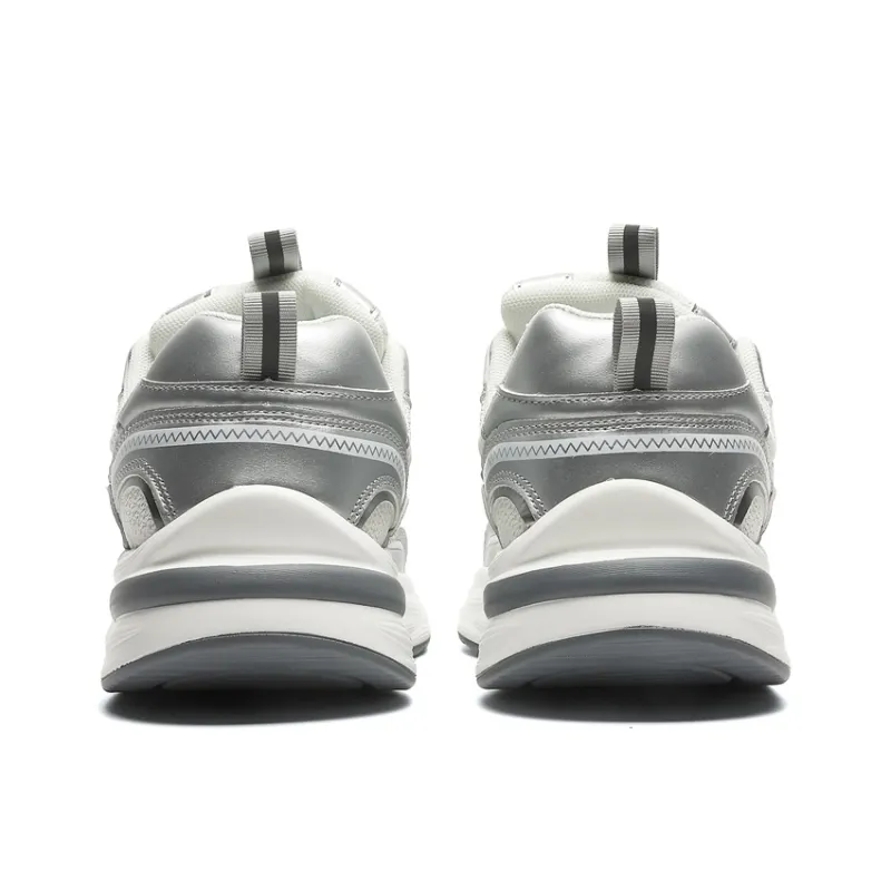 GNVA Breathable Low Top Chunky Sneakers Unisex Silver Box-4