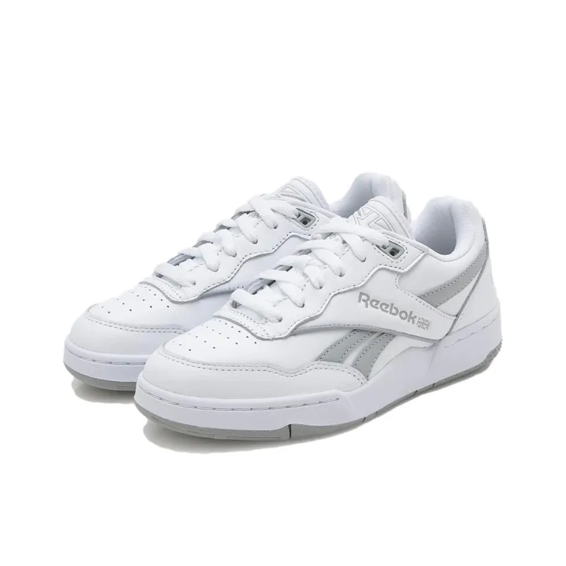 Reebok BB 4000 Anti Slip Wear Resistant Low Top Skateboard Shoes Unisex White-2