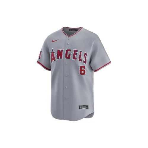 Nike Los Angeles Angels Baseball Jerseys Men Gray