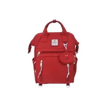 Deli Bear Nylon Backpack Women's Black/Pink/Ecru/Red