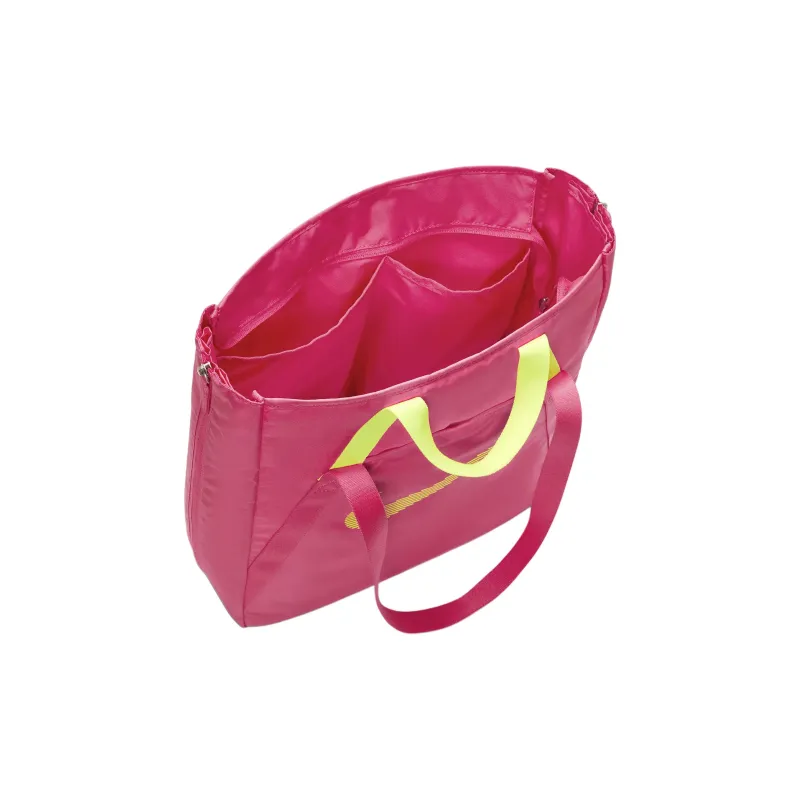 Nike Polyester Tote Bag Shopping Bag Shoulder Bag Handbag Unisex Jade Pom Pink With Neon Pink Accents-4
