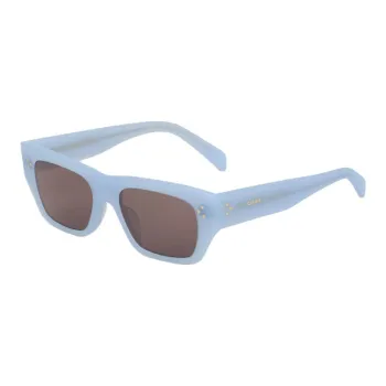 CELINE Acetate Rectangular Sunglasses Men's Blue