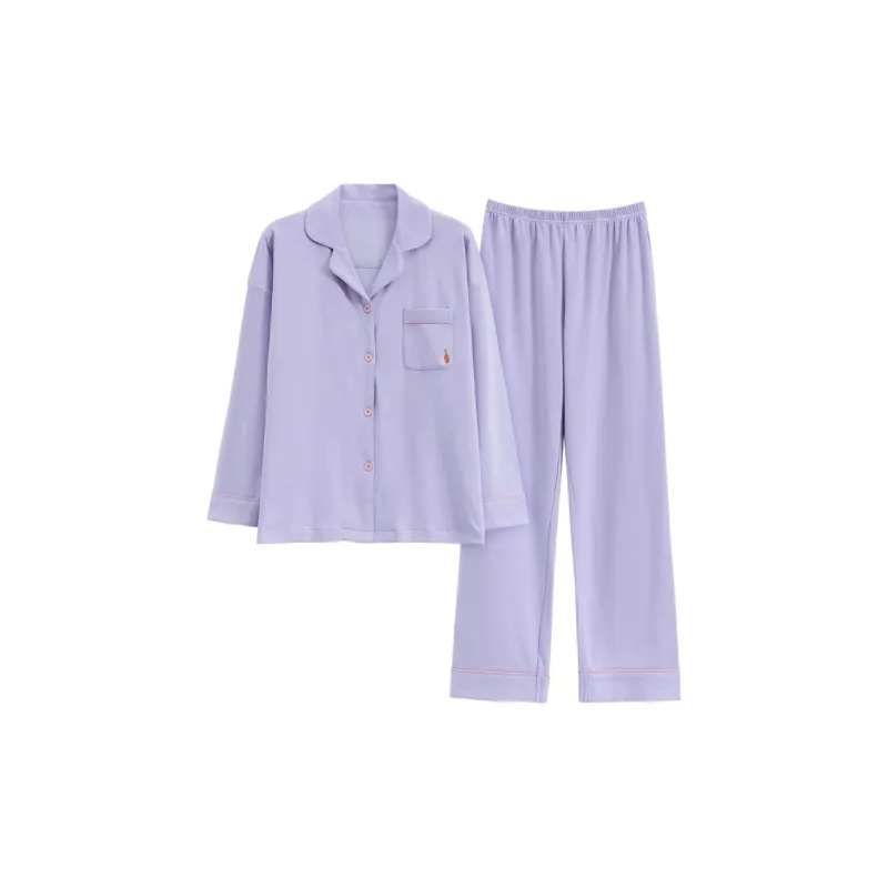 The Story Of The Flower Season Pajama Set Women's Violet-0