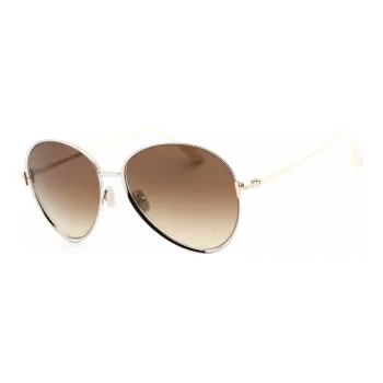 TOM FORD Metal Oval Sunglasses Women's Silver
