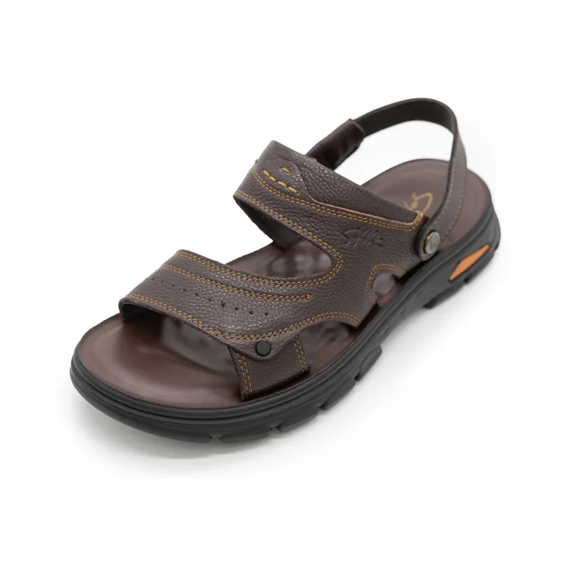 Satchi Beach Sandals Men's Brown-1