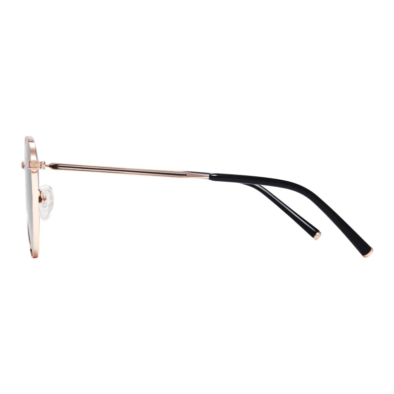 CARIN Pure Titanium Round Sun Protection UV Protection Sunglasses Unisex-11
