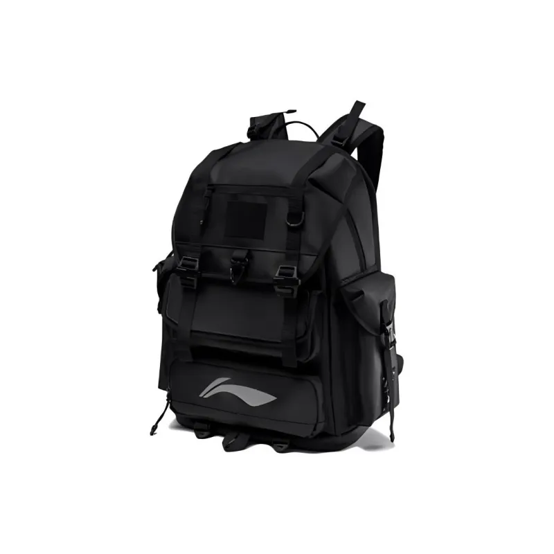 LiNing LPL Collaboration Sports Life Collection Polyester Backpack Unisex Black-1