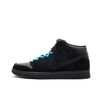 Nike Dunk SB Anti Slip Wear Resistant Mid Top Skateboard Shoes Men's Black