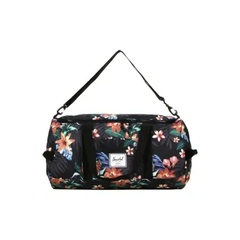 Herschel Polyester Travel Bag Regular Unisex Floral Black