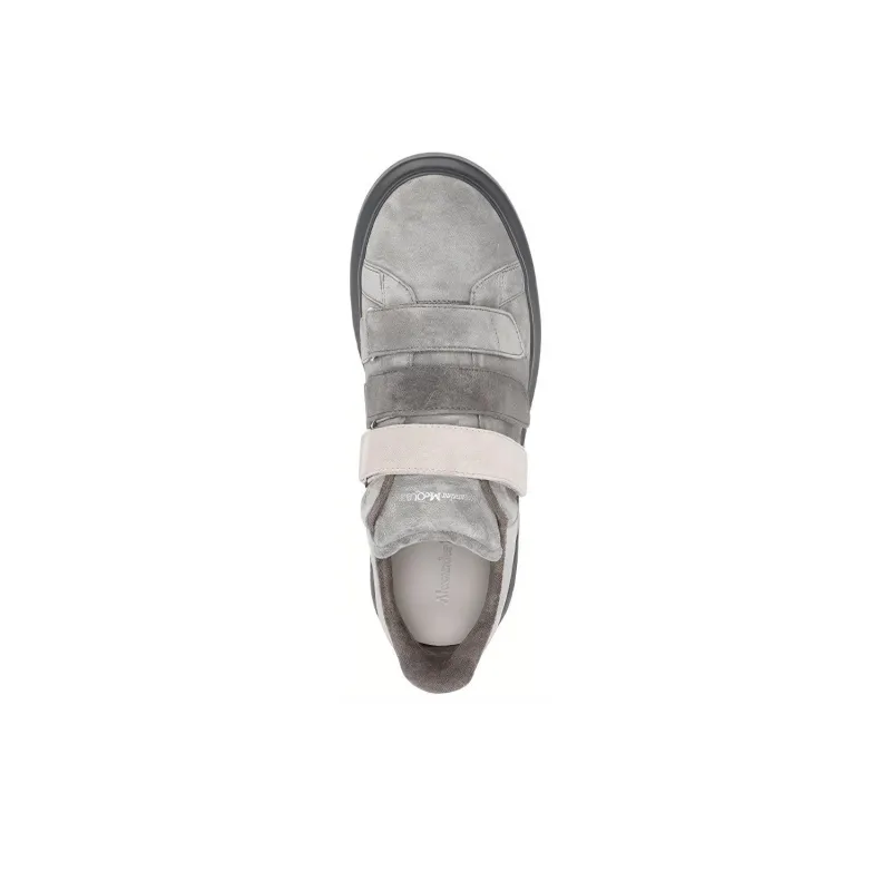 Alexander McQueen Oversized Sneaker Stylish Skateboarding Shoes Men's Gray-2