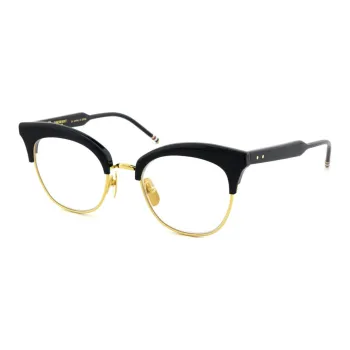 THOM BROWNE· Acetate Metal Browline Eyeglass Frames Unisex Black